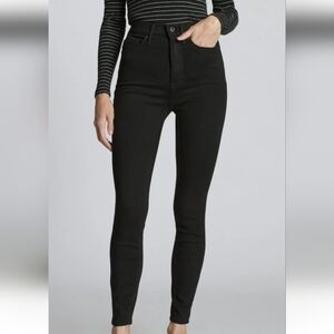 Everlane Black High-Rise Skinny Jeans